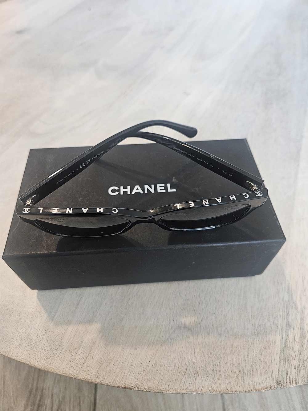 Chanel Black Cat-Eye Sunglasses - Picture 5 of 6